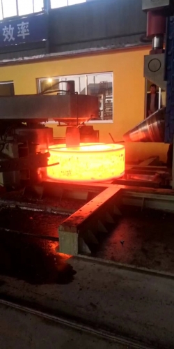 Forging process for big size ring